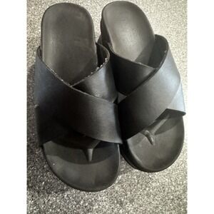 Black Size 7 Platform Emo Goth Y2K EUC SB17